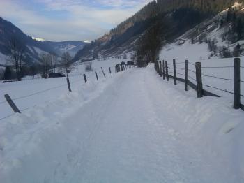 Winterwanderweg Ortsteil Grub von Rauris